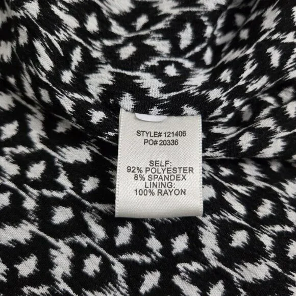 Skies Are Blue Raja Collarless Blazer Sz 2X Teal Open Career 3/4 Ruched Sleeves - Picture 8 of 10